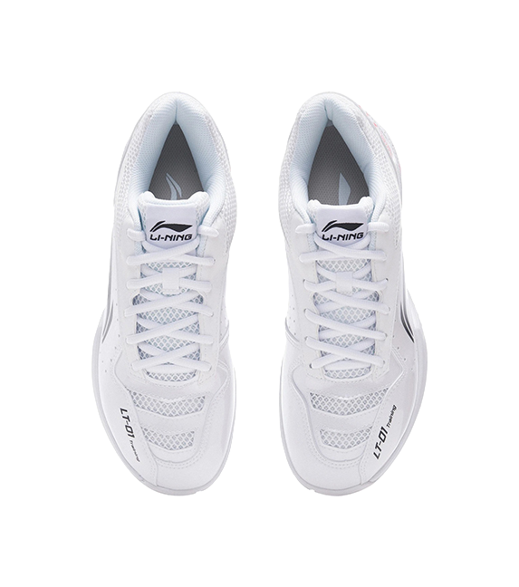 LiNing Thunder Training Slip Resistant And Abrasion Resistant Coverage Support Low top Badminton Shoes Unisex White 