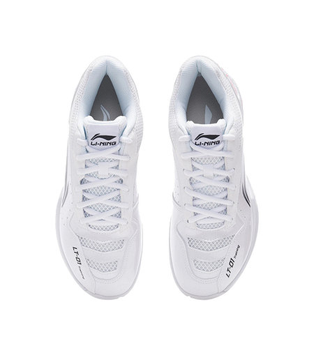 LiNing Thunder Training Slip Resistant And Abrasion Resistant Coverage Support Low top Badminton Shoes Unisex White 