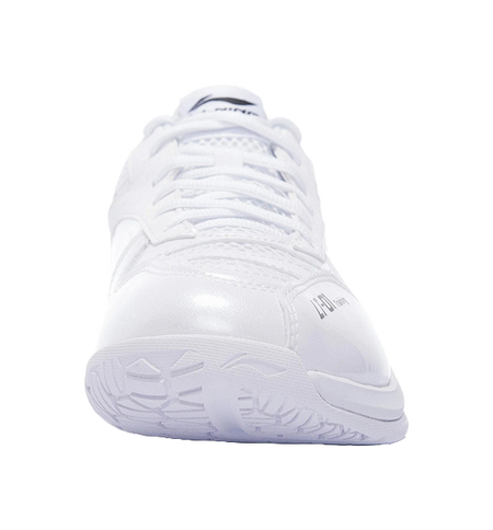 LiNing Thunder Training Slip Resistant And Abrasion Resistant Coverage Support Low top Badminton Shoes Unisex White 