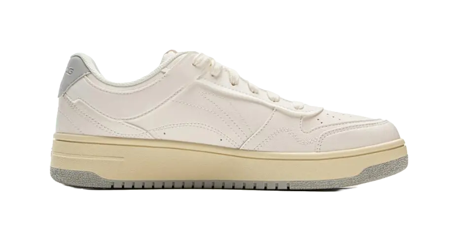 LiNing Tianji Slip Resistant Cushioning Abrasion Resistant Lightweight Low Top Skateboard Shoes Men's White Gray 