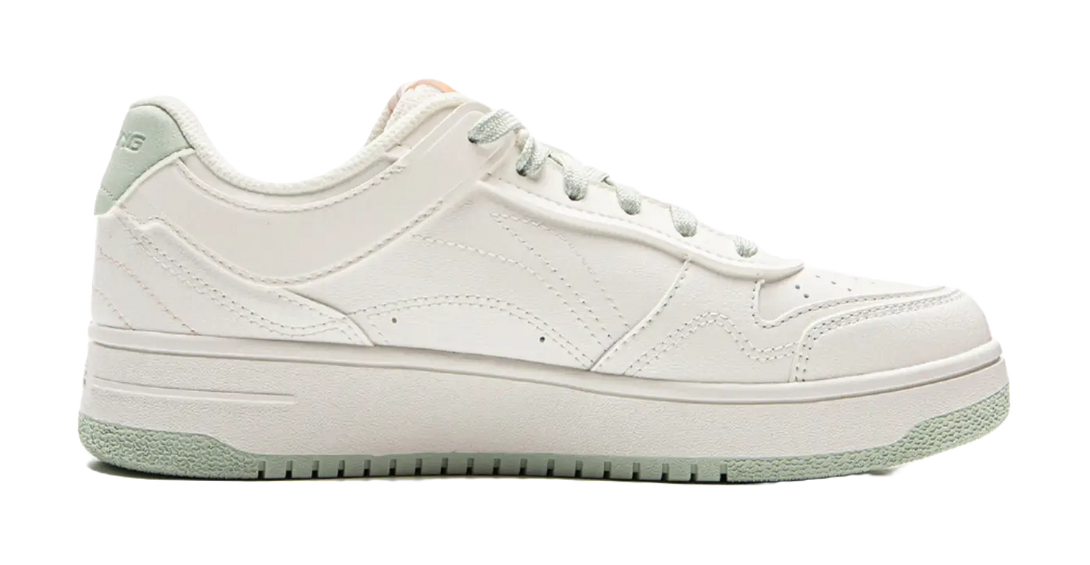 LiNing Tianji Slip Resistant Cushioning Abrasion Resistant Lightweight Low Top Skateboard Shoes Women's Ivory 