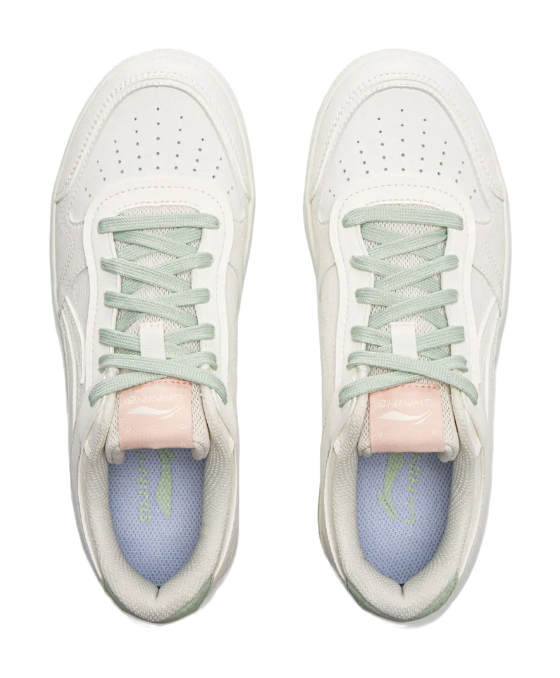 LiNing Tianji Slip Resistant Cushioning Abrasion Resistant Lightweight Low Top Skateboard Shoes Women's Ivory 