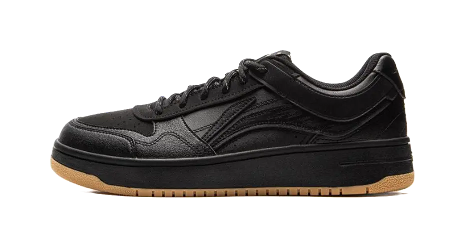 LiNing Tianji Slip-Resistant Cushioning Wear-Resistant Lightweight Low-Top Skateboard Shoes Men's Black 