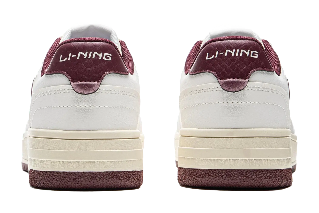 LiNing Tianji Soft Anti Slip Wear Resistant Lightweight Breathable Low Top Skateboard Shoes Women's White Purple 