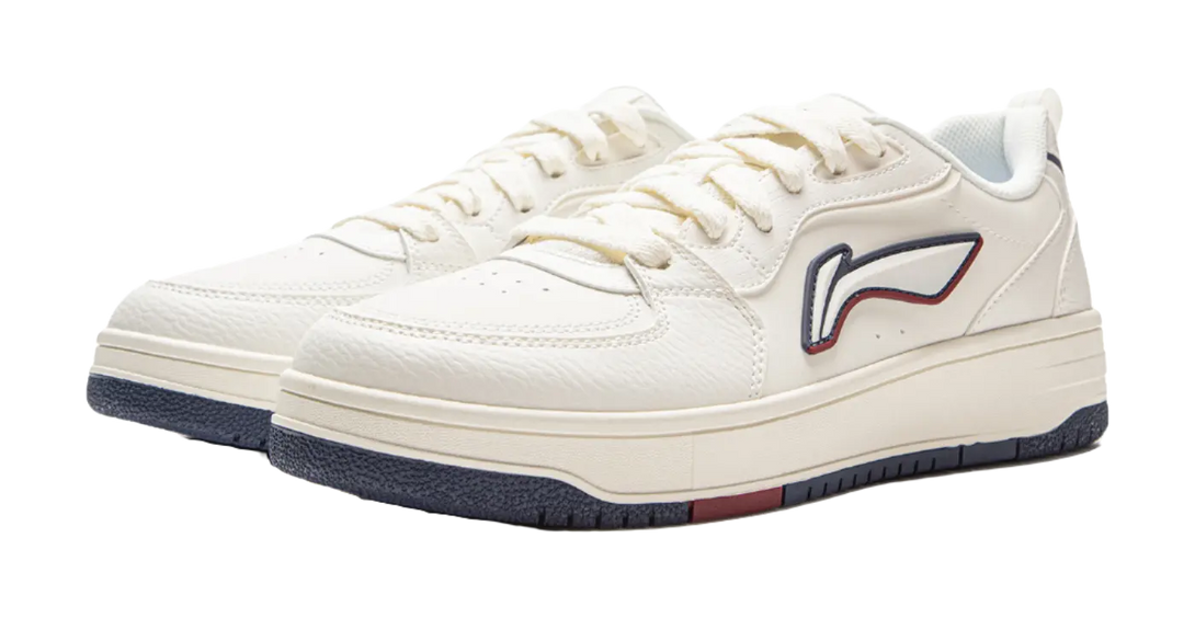 LiNing Tianji Soft Cushioning, Wear Resistant Low Top Skateboard Shoes Men's Ivory 