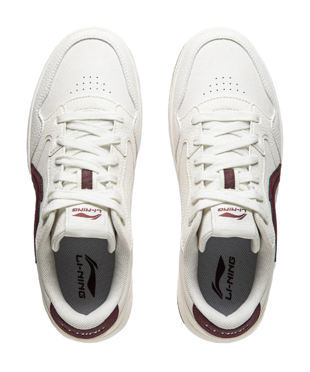 LiNing Tianji Soft Slip Resistant Cushioning Abrasion Resistant Low Top Skateboard Shoes Men's White Red 