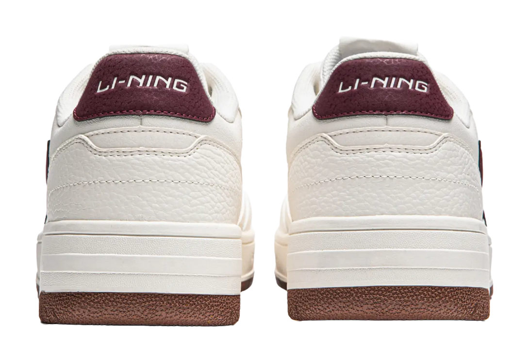 LiNing Tianji Soft Slip Resistant Cushioning Abrasion Resistant Low Top Skateboard Shoes Men's White Red 