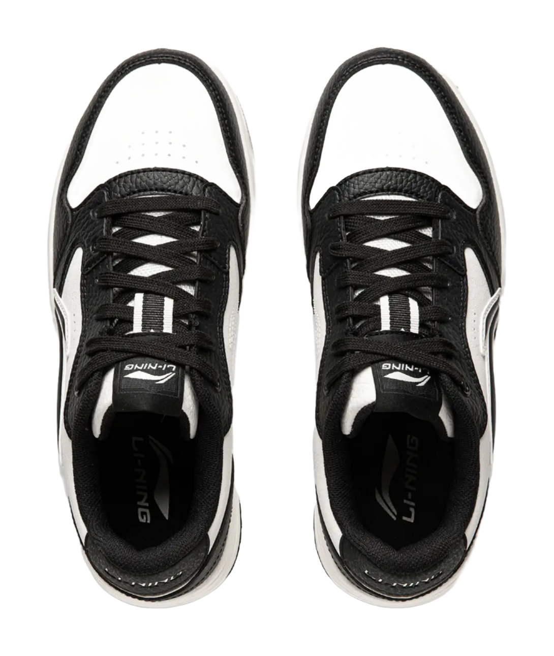 LiNing Tianji Soft Slip Resistant Cushioning Abrasion Resistant Low Top Skateboard Shoes Women's White Black 