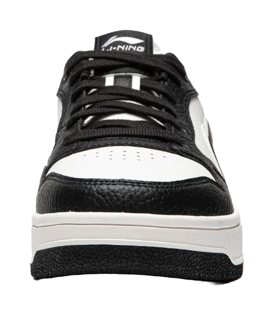 LiNing Tianji Soft Slip Resistant Cushioning Abrasion Resistant Low Top Skateboard Shoes Women's White Black 