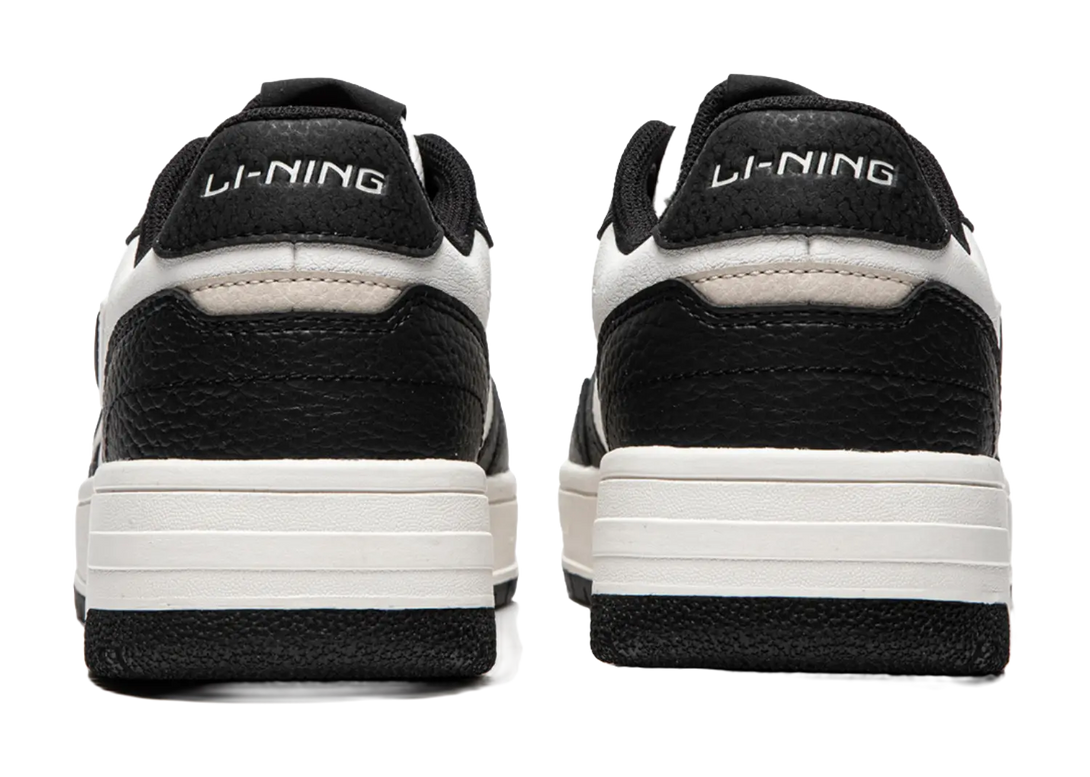 LiNing Tianji Soft Slip Resistant Cushioning Abrasion Resistant Low Top Skateboard Shoes Women's White Black 