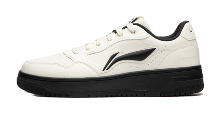 LiNing Tianji Soft Slip-Resistant Cushioning Wear-Resistant Low-Top Skateboard Shoes Mens Ecru  vjsneaker.com
