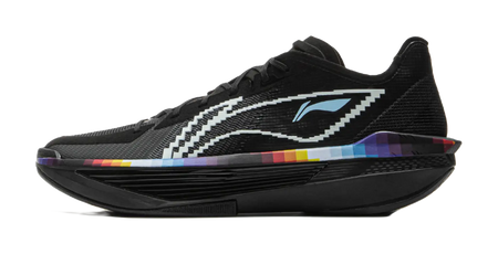 LiNing ULTRALIGHT Cushioning, Slip Resistant, Abrasion Resistant, Rebound Grip Low Top Basketball Shoes Mens Black  vjsneaker.com