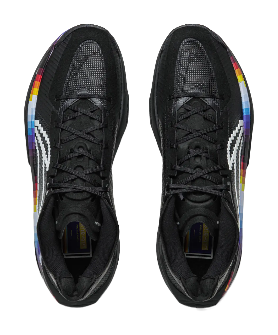 LiNing ULTRALIGHT Cushioning, Slip Resistant, Abrasion Resistant, Rebound Grip Low Top Basketball Shoes Mens Black  vjsneaker.com