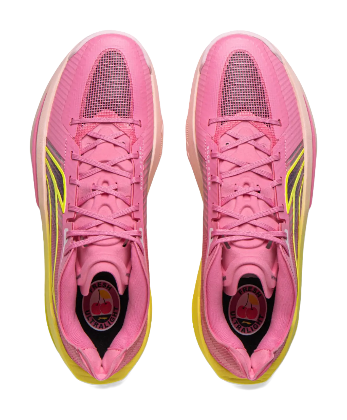 LiNing ULTRALIGHT Cushioning, Slip Resistant, Abrasion Resistant, Rebound Grip Low Top Basketball Shoes Mens Pink  vjsneaker.com