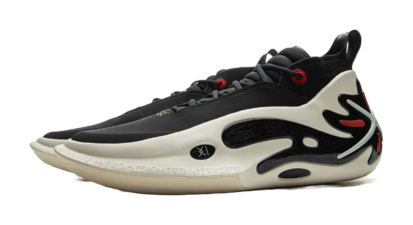 LiNing WOW 11 Way Of Wade 11 - Black White Basketball Shoes for Men 