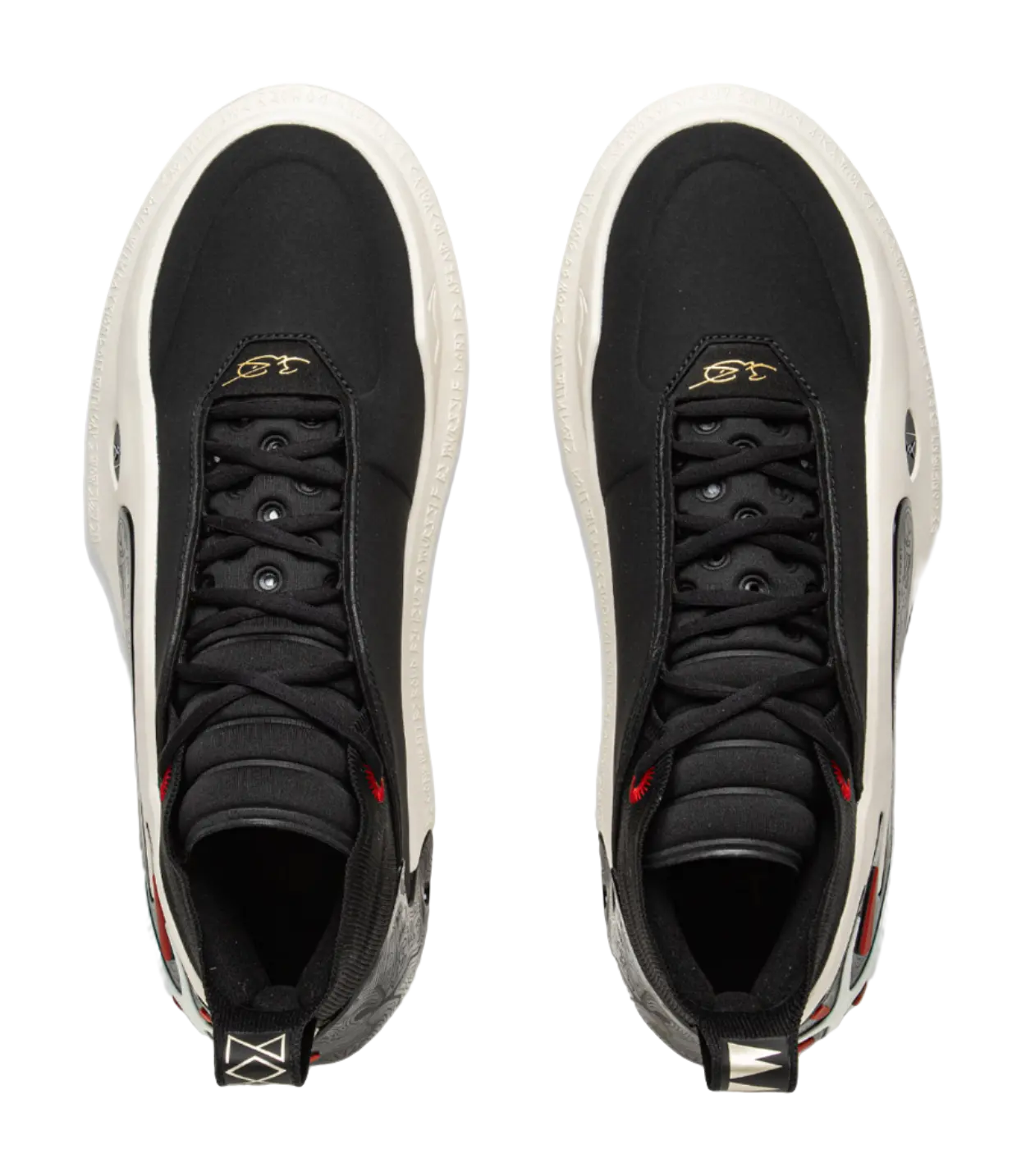 LiNing WOW 11 Way Of Wade 11 - Black White Basketball Shoes for Men 