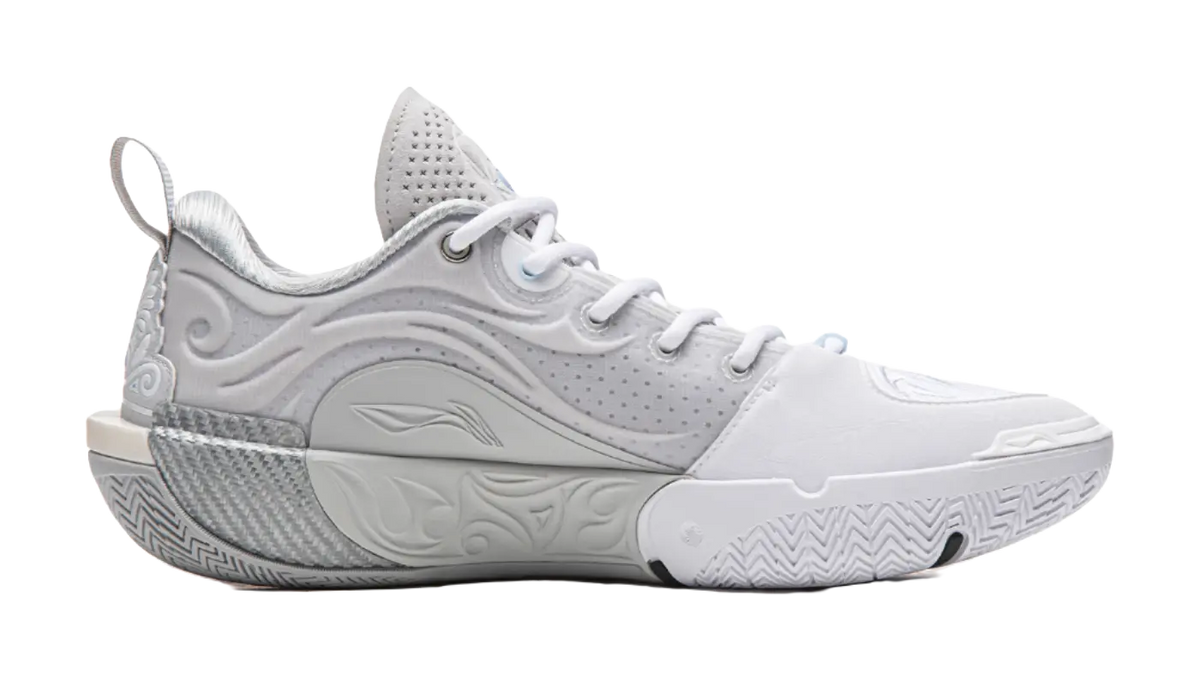 LiNing WOW 12 Way Of Wade 12 DLO - White Gray Basketball Shoes for Men 