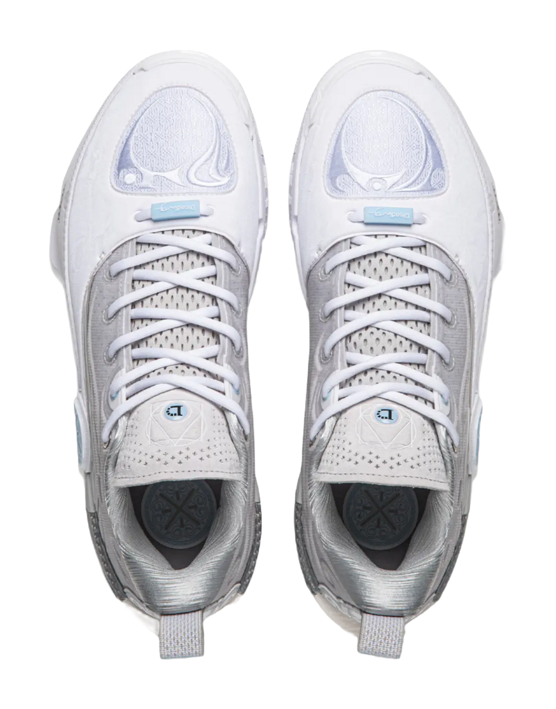 LiNing WOW 12 Way Of Wade 12 DLO - White Gray Basketball Shoes for Men 