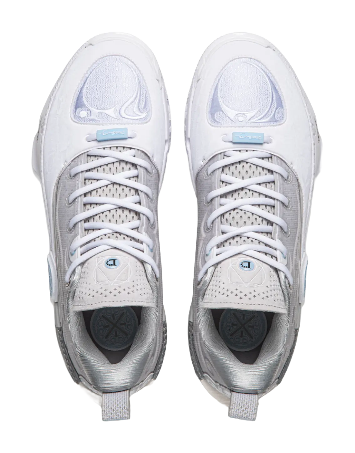 LiNing WOW 12 Way Of Wade 12 DLO - White Gray Basketball Shoes for Men 