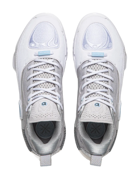 LiNing WOW 12 Way Of Wade 12 DLO - White Gray Basketball Shoes for Men 