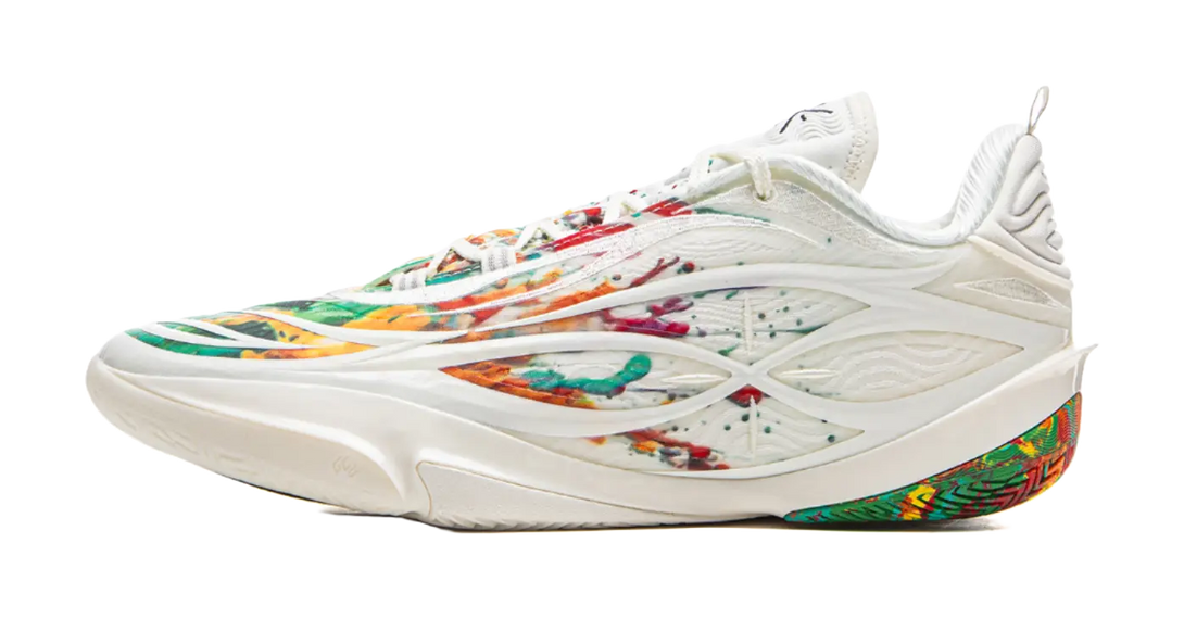 LiNing Wade 808 5Ultra V2 Fireworks - Champagne White Basketball Shoes for Men 