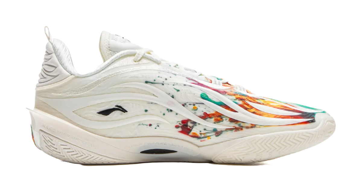 LiNing Wade 808 5Ultra V2 Fireworks - Champagne White Basketball Shoes for Men 