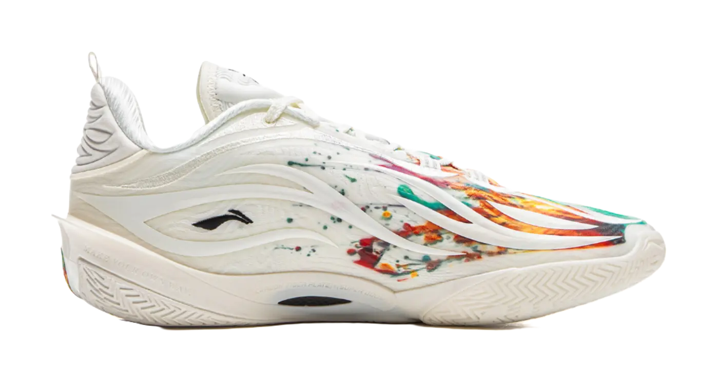 LiNing Wade 808 5Ultra V2 Fireworks - Champagne White Basketball Shoes for Men 