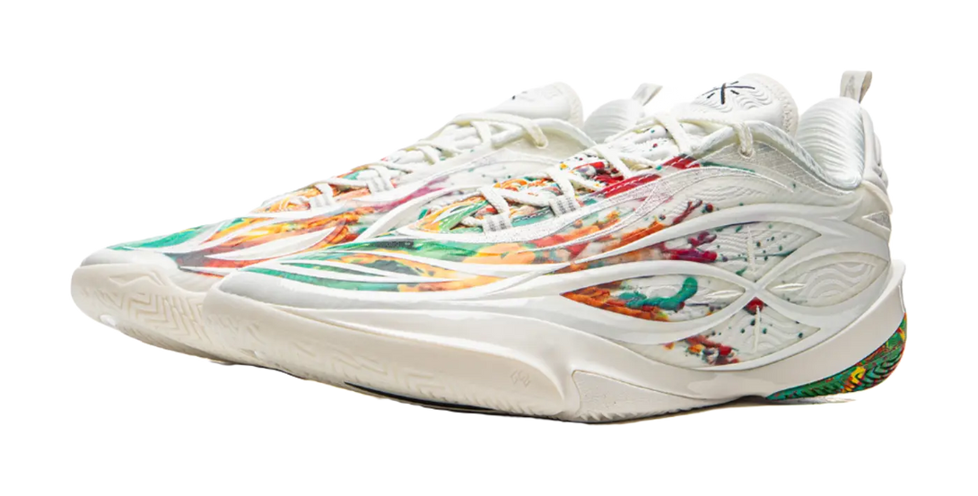 LiNing Wade 808 5Ultra V2 Fireworks - Champagne White Basketball Shoes for Men 