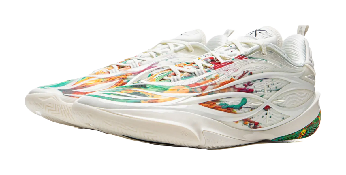 LiNing Wade 808 5Ultra V2 Fireworks - Champagne White Basketball Shoes for Men 