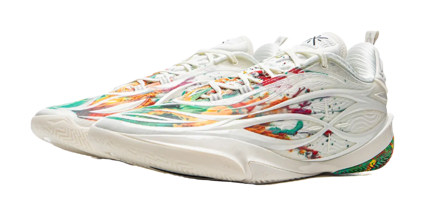 LiNing Wade 808 5Ultra V2 Fireworks - Champagne White Basketball Shoes for Men 