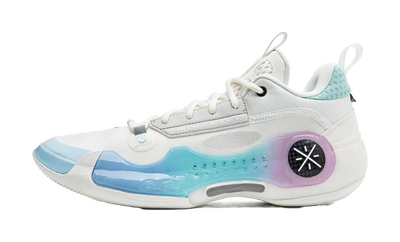 LiNing Wades Way 10 Low Anti-Slip Wear-Resistant Low-Top Basketball Shoes Unisex White Blue 