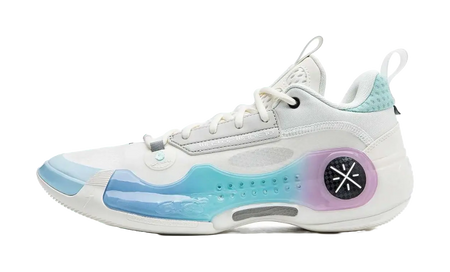 LiNing Wades Way 10 Low Anti-Slip Wear-Resistant Low-Top Basketball Shoes Unisex White Blue 