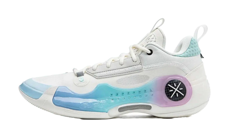 LiNing Wades Way 10 Low Anti-Slip Wear-Resistant Low-Top Basketball Shoes Unisex White Blue 