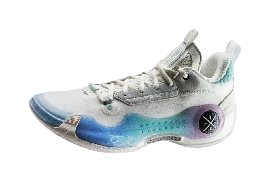 LiNing Wades Way 10 Low Anti-Slip Wear-Resistant Low-Top Basketball Shoes Unisex White Blue 