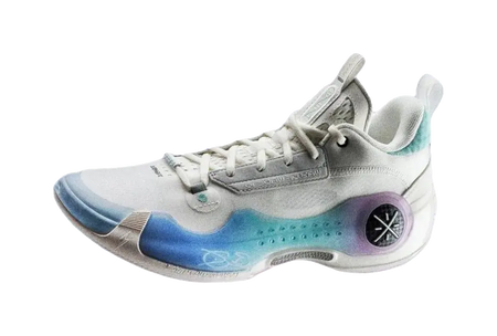 LiNing Wades Way 10 Low Anti-Slip Wear-Resistant Low-Top Basketball Shoes Unisex White Blue 