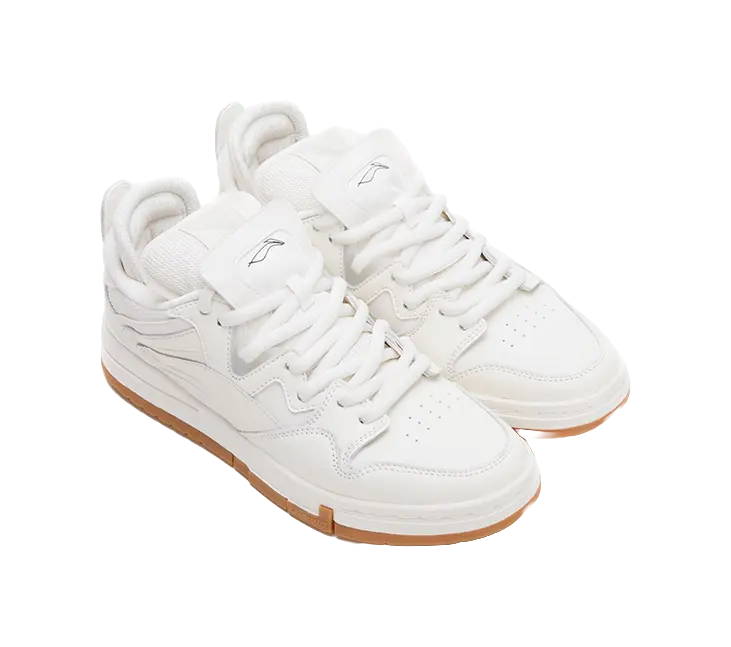 LiNing Wei Wu PRO Coverage Slip Resistant Cushioning Low top Skateboard Shoes Men's White 