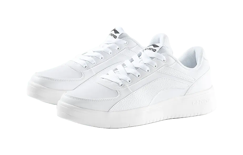 LiNing Wei Wu PRO Slip Resistant, Abrasion Resistant, Lightweight Low top Skateboard Shoes Men's White 
