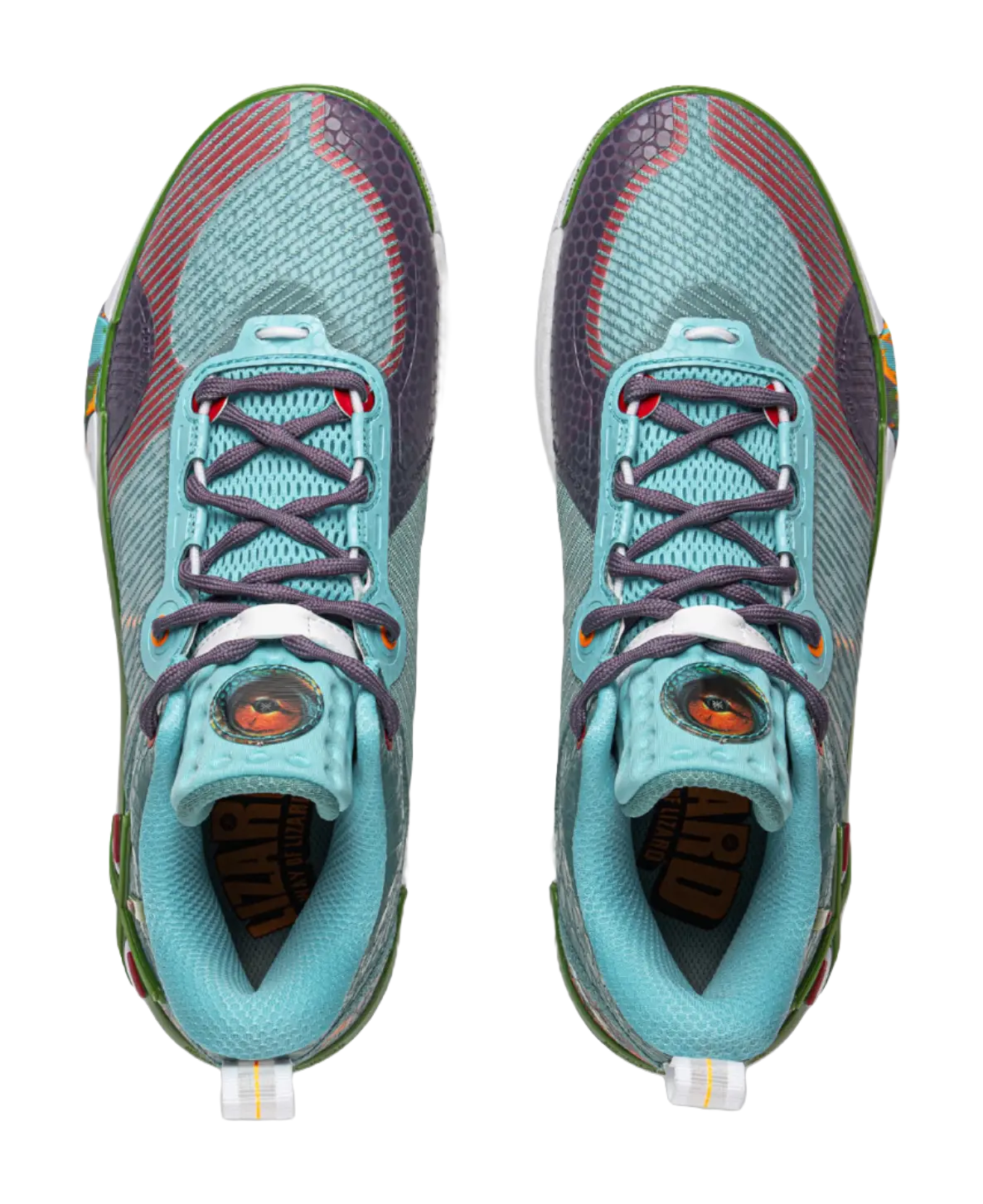 LiNing Wode Phantom 6 Anti Slip Wear Resistant Low Top Basketball Shoes Mens Blue Green  vjsneaker.com