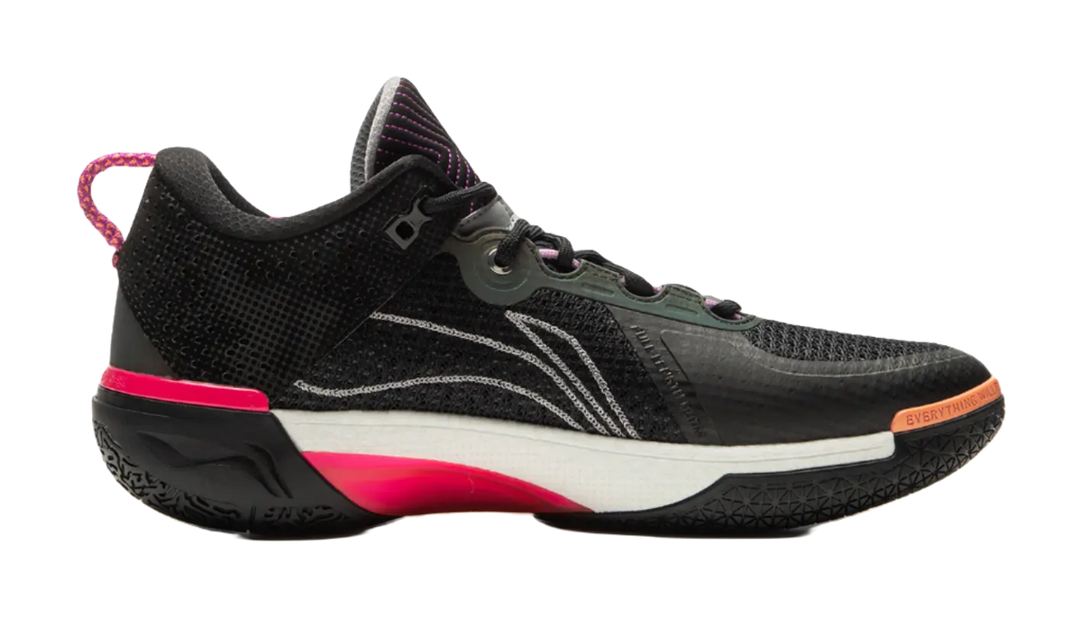 LiNing Wode Phantom 6 Cushioning Anti-Slip And Wear-Resistant Lightweight Rebound Low-Top Basketball Shoes Mens Black  vjsneaker.com