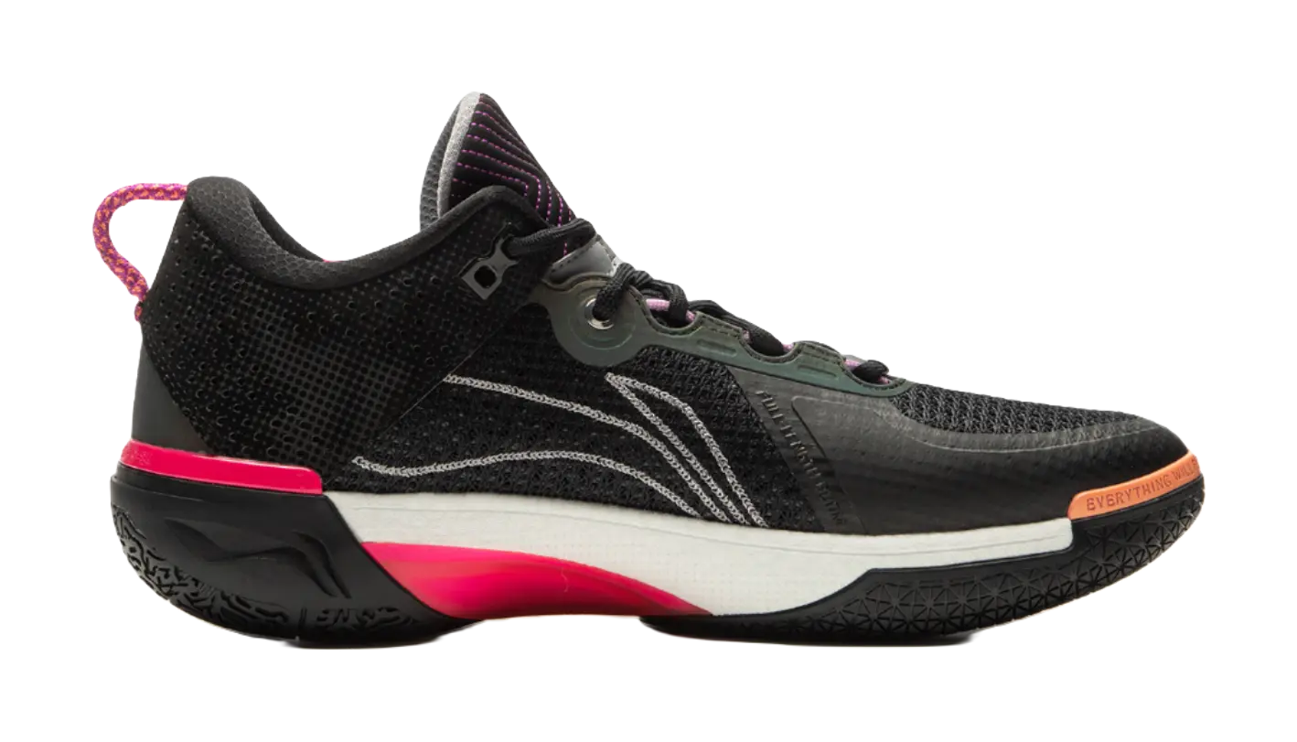 LiNing Wode Phantom 6 Cushioning Anti-Slip And Wear-Resistant Lightweight Rebound Low-Top Basketball Shoes Mens Black  vjsneaker.com