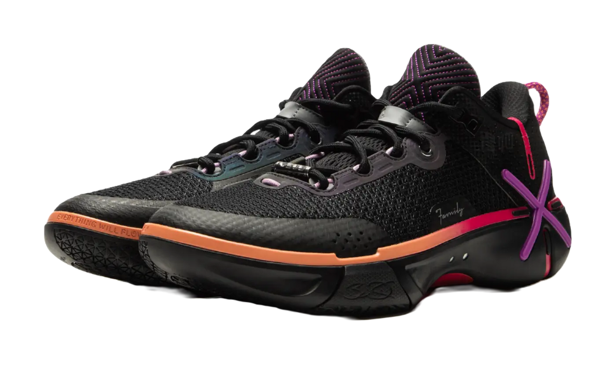 LiNing Wode Phantom 6 Cushioning Anti-Slip And Wear-Resistant Lightweight Rebound Low-Top Basketball Shoes Mens Black  vjsneaker.com