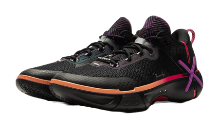 LiNing Wode Phantom 6 Cushioning Anti-Slip And Wear-Resistant Lightweight Rebound Low-Top Basketball Shoes Mens Black  vjsneaker.com