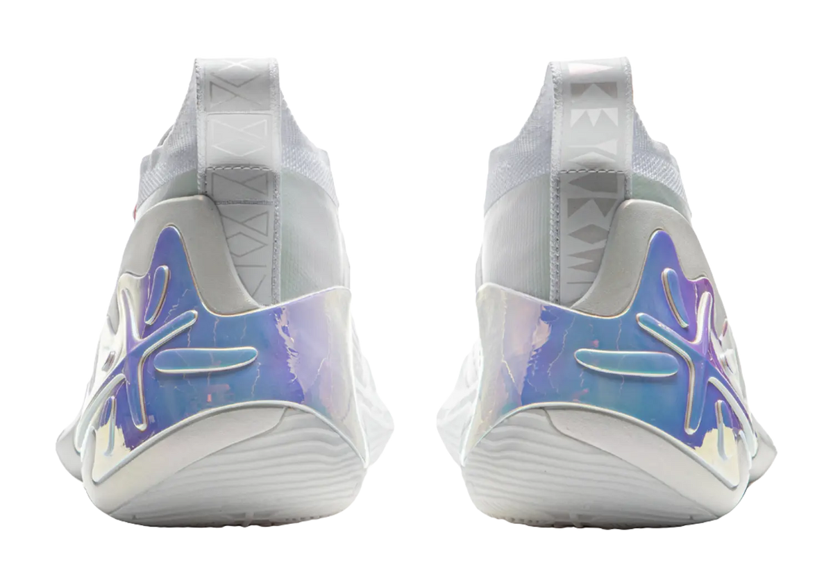 LiNing Wow11 Cushioning Abrasion Resistant Lightweight Rebound Mid top Basketball Shoes Mens White 