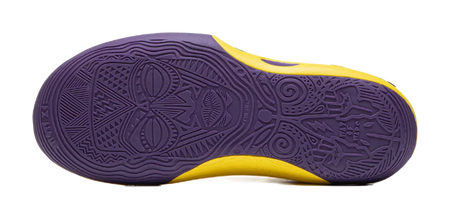 LiNing Wow11 Cushioning Anti-Slip And Wear-Resistant Lightweight Rebound Low-Top Basketball Shoes Mens Yellow Purple 