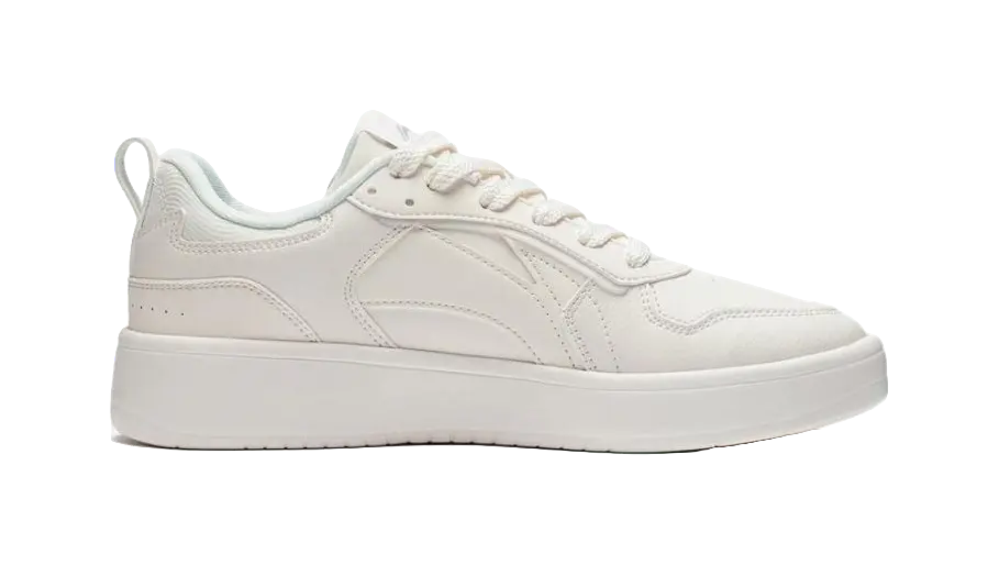 LiNing Years Old Anti-Slip Wear-Resistant Breathable Height Increasing Low-Top Skateboard Shoes Men's White 