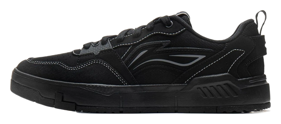 LiNing Yuan Chu Coverage Quick Dry Abrasion Resistant Low top Skateboard Shoes Men's Black 