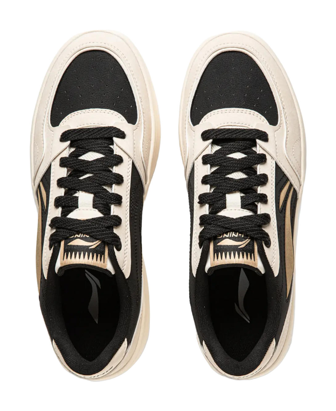 LiNing Yuanbao V2 Slip Resistant Abrasion Resistant Skateboard Shoes Men's White Black 