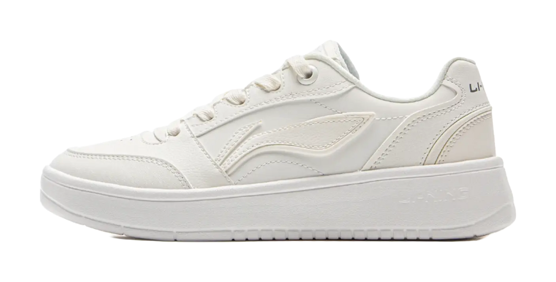 LiNing Yuanbao V3 Anti Slip Wear Resistant Low Top Skateboard Shoes Women's Mist White 
