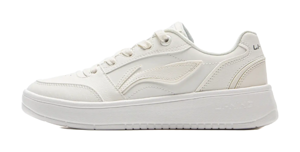 LiNing Yuanbao V3 Anti Slip Wear Resistant Low Top Skateboard Shoes Women's Mist White 