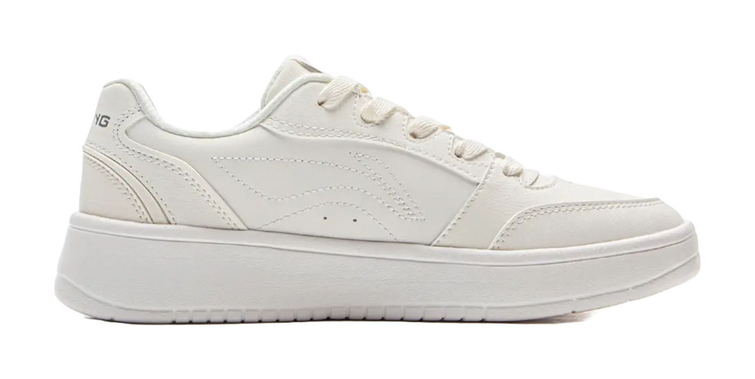 LiNing Yuanbao V3 Anti Slip Wear Resistant Low Top Skateboard Shoes Women's Mist White 